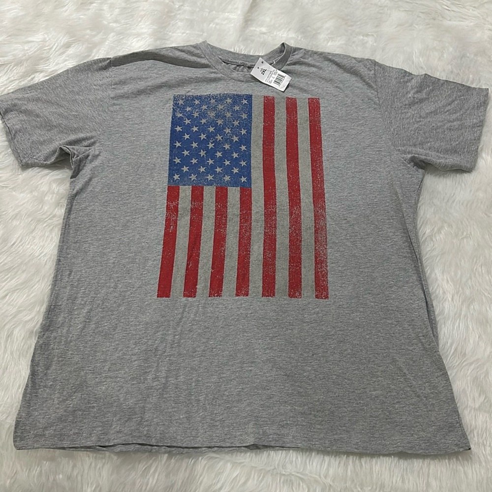 Ripple junction gray American t shirt size 2xl new with tag